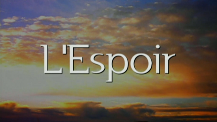 Écran de titre pour le film l'Espoir