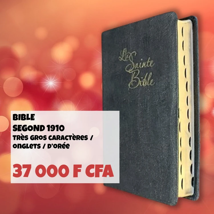 Bible Segond 1910 onglets