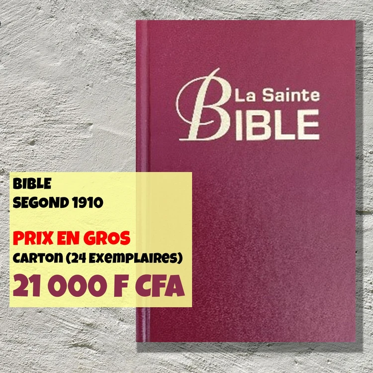 FRA Bible Segond 1910 subventionnée carton 