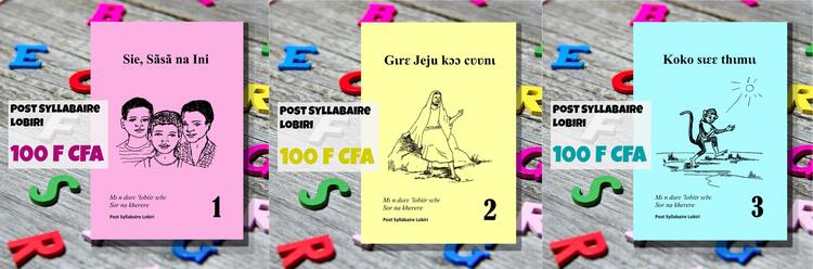 3 livrets de post syllabaire en lobiri